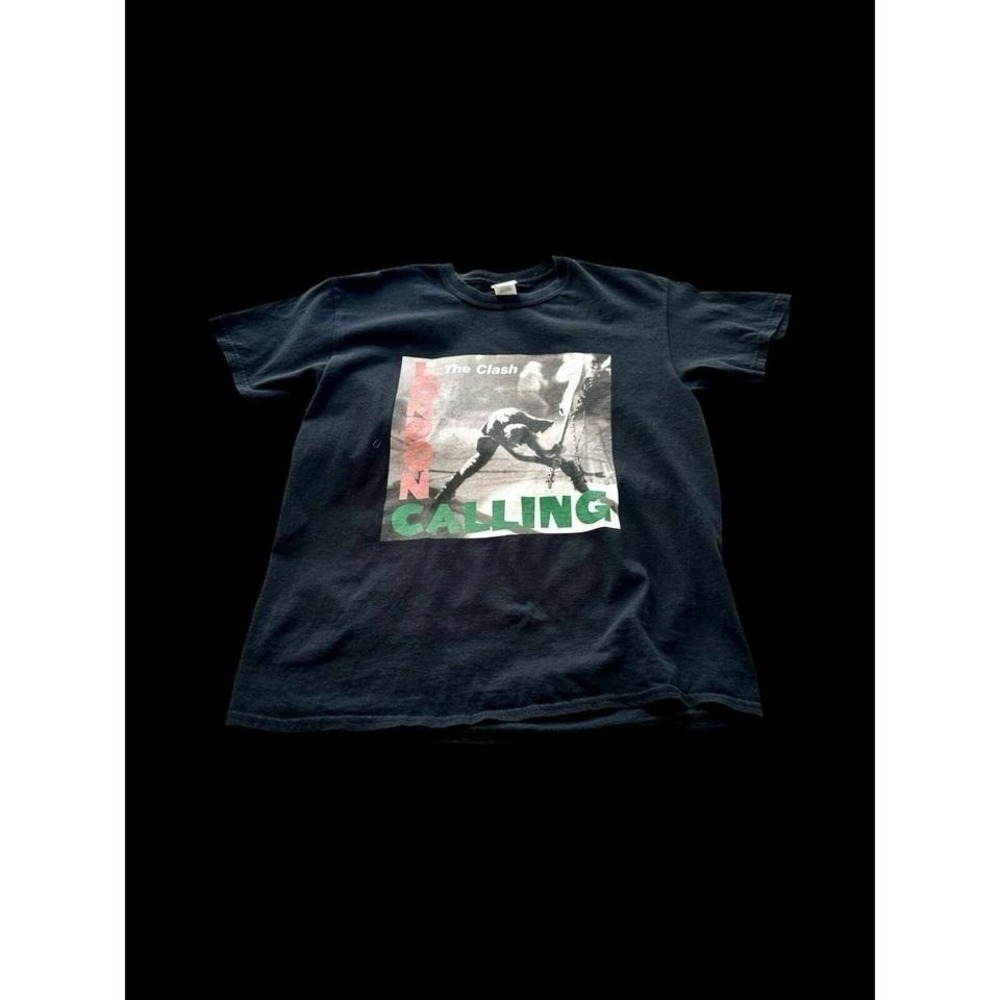 The Clash London Calling Album‎ Cover Graphic Print Tshirt Medium Black 2000's